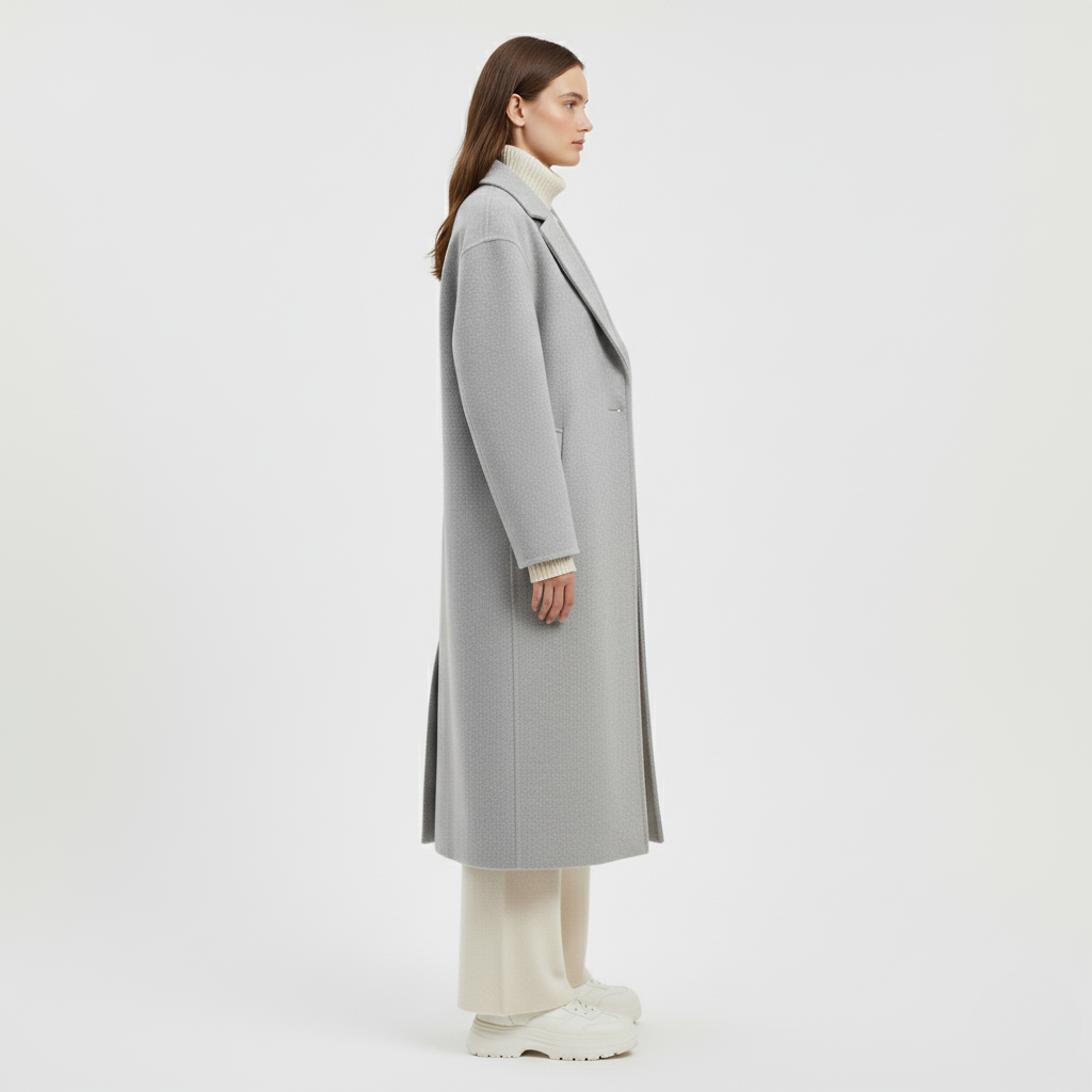 Oversized Wool Blend Coat