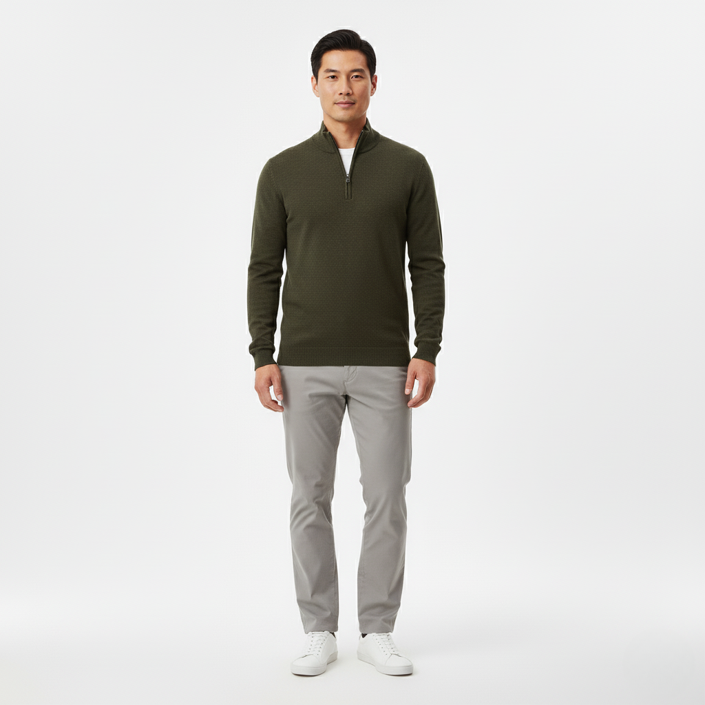 Quarter Zip Sweater Pullover