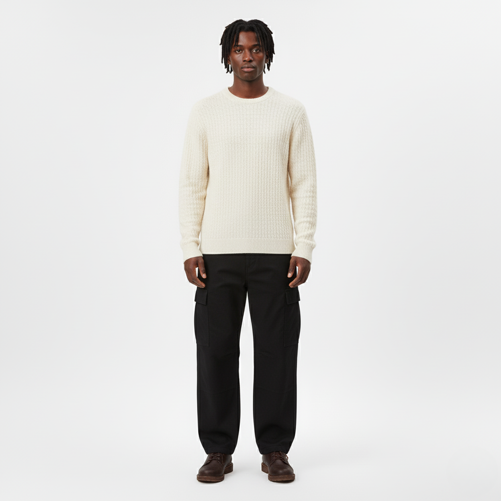 Knit Sweater Classic Crewneck Pullover