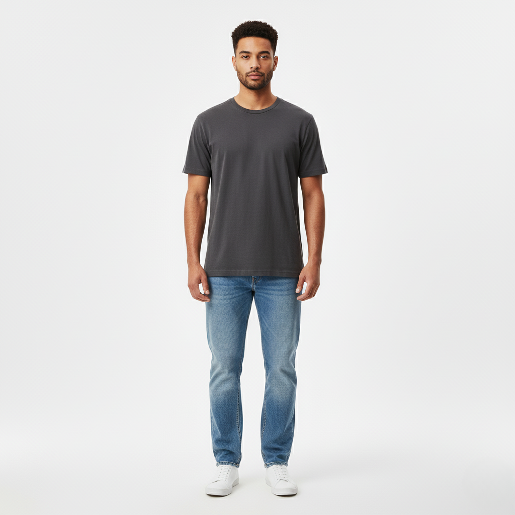 Crewneck T Shirt Classic Casual Top