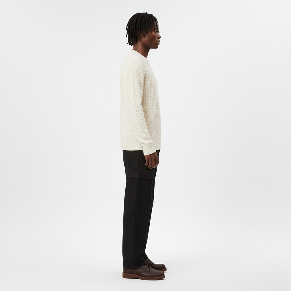 Knit Sweater Classic Crewneck Pullover