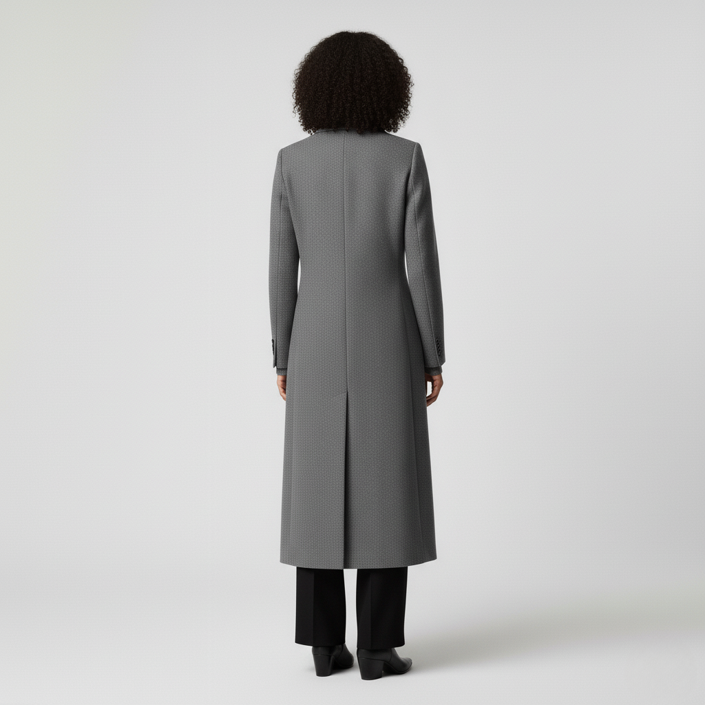 Long Wool-Blend Coat